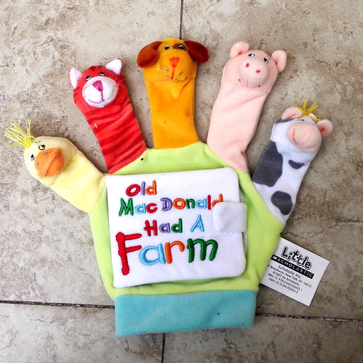 吴敏兰绘本推荐游戏手偶纸板书Old Macdonald:  Hand a Farm入门 商品图2