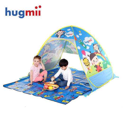 hugmii 新款2015儿童帐篷游戏屋户外全自动速开野营帐蓬 商品图0