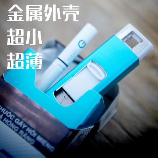 【为思礼 跃活】F1s金属电子点烟器 USB充电 防风打火机 便携 薄 商品图1