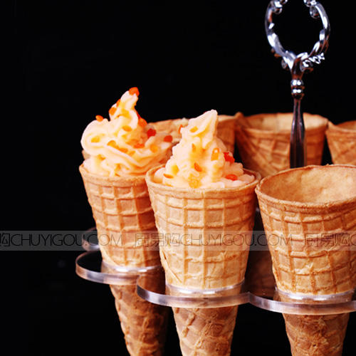 创意色拉架 蛋筒创意支架 创意盛器 融合菜盘 【10孔形】 商品图3