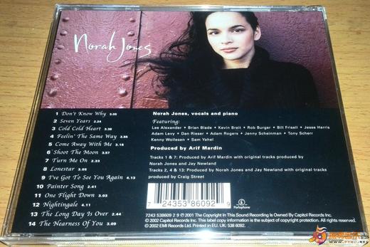 Norah Jones 诺拉琼斯 Come away with me  远走高飞 CD 美版 商品图1