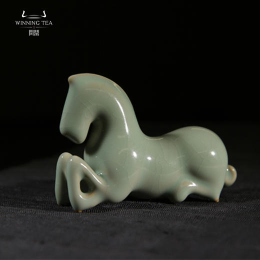问鼎汝瓷天青马茶宠 商品图0