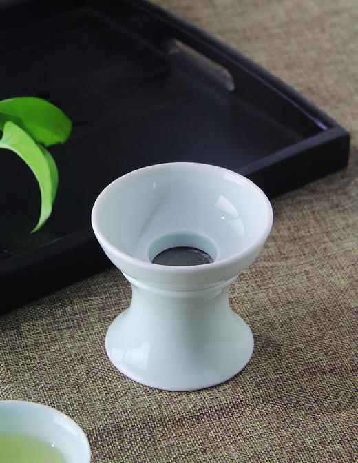 景德镇 陶瓷 国瓷 红叶 9头全手工青釉功夫茶具 商品图5