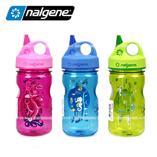 美国原产Nalgene 耐洁  OTF Kids 美国儿童吸嘴水壶350ml 商品图0