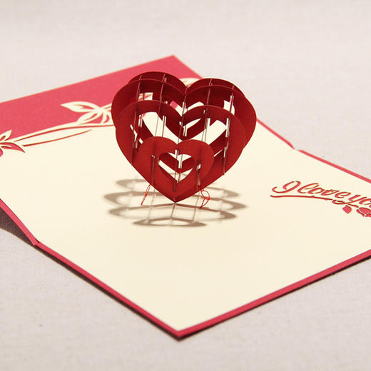 【为思礼合集】3D纸雕贺卡 创意明信片立体贺卡 七夕情人节生日创意礼物 商品图6