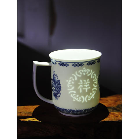 景德镇 陶瓷 国瓷红叶 玉兰（玲珑）单杯 商品图10