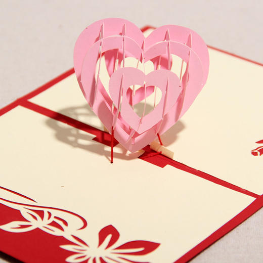 【为思礼合集】3D纸雕贺卡 创意明信片立体贺卡 七夕情人节生日创意礼物 商品图7