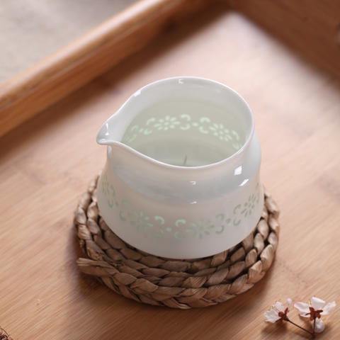 景德镇 陶瓷 国瓷红叶 10头玲珑菊花茶具 商品图7