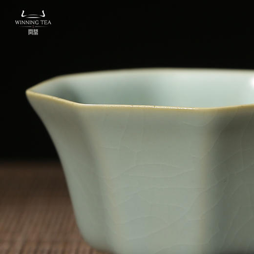 问鼎汝瓷天青收藏款八方杯 （缺货） 商品图1