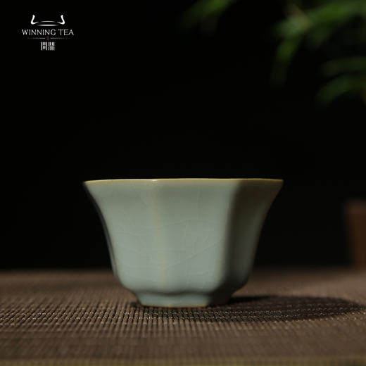 问鼎汝瓷天青收藏款八方杯 （缺货） 商品图0