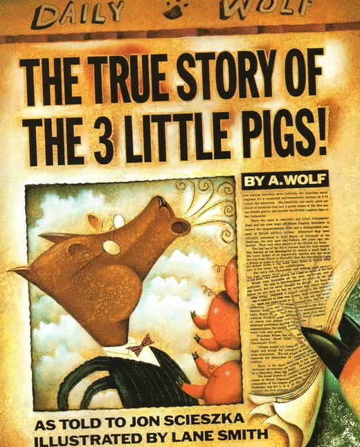 The True Story of the Three Little Pigs 三只小猪的真实故事100本必读 商品图0