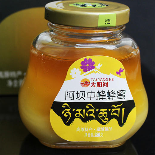 [太阳河]阿坝中蜂蜂蜜天然蜜560g/盒 商品图2