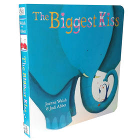 幼儿童书原版名家绘本纸板书 The biggest kiss 英文阅读