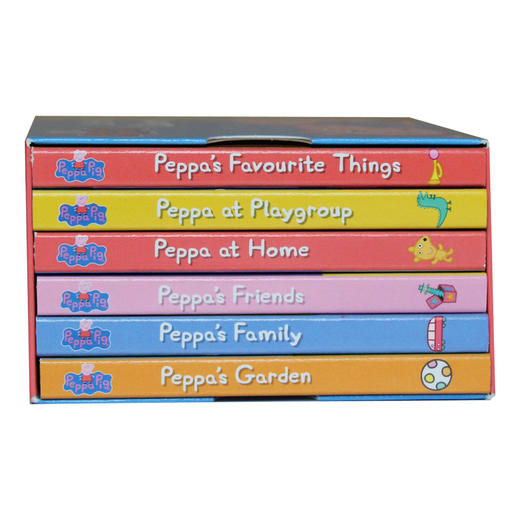 英文原版Peppa Pig：little Library粉红猪小妹纸板书女孩0-5岁 商品图2