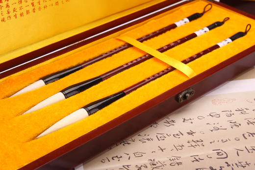 【一品兼毫】文港原产一品羊兼毫毛笔三支装 商品图2