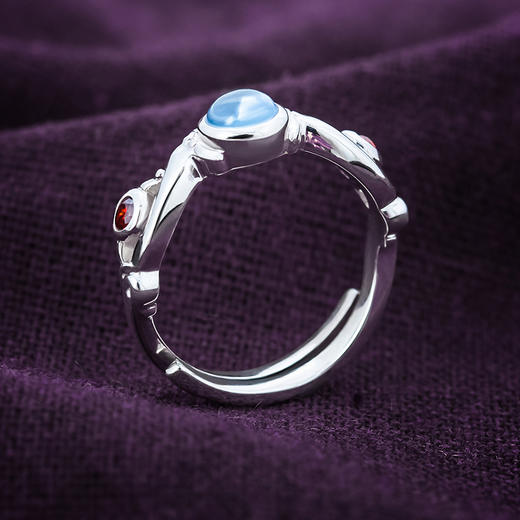 【为思礼 秦时明月】墨眉无锋 凤舞 龙吟 渊虹 鲨齿银戒指系列  精品收藏礼物 商品图7