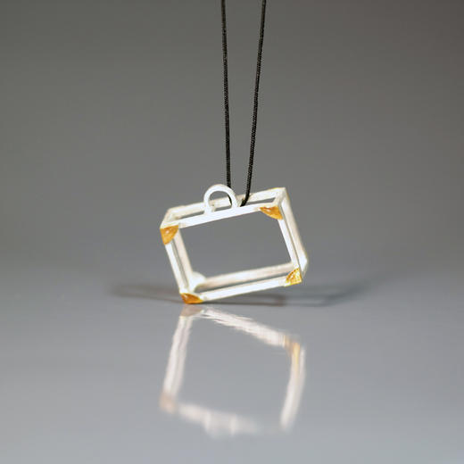 北京仓｜Kiss the Frog-Suitcase-走遍世界的旅行箱 项链（银色）［希腊设计师］ 商品图0