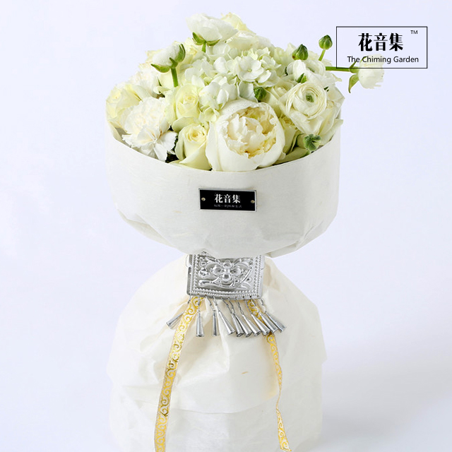 国风花礼花腰新娘《芍药白》