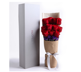 甜蜜蜜-11支红玫瑰花束-全国鲜花速递同城鲜花店配送生日花北京上海杭州广州深圳订花送花