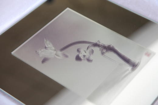 纪念吴寅伯诞辰100周年/特制纪念品/爱普生艺术打印/精致玻璃材质 商品图1