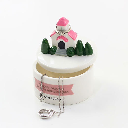 【为思礼 森活SOVO】陶瓷微景首饰盒 创意家居品味生活 情人节时尚七夕礼物 商品图4