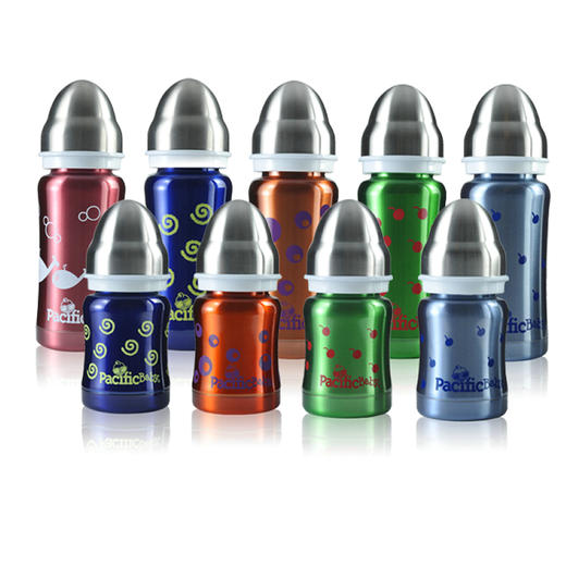 送奶瓶or奶瓶刷 Pacific Baby保温不锈钢奶瓶120ml/200ml 商品图0