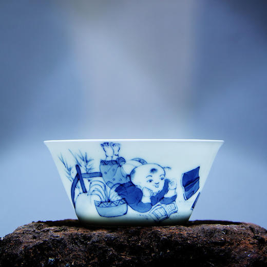 景德镇陶瓷 国瓷红叶 成化套组杯琴棋书画 商品图13