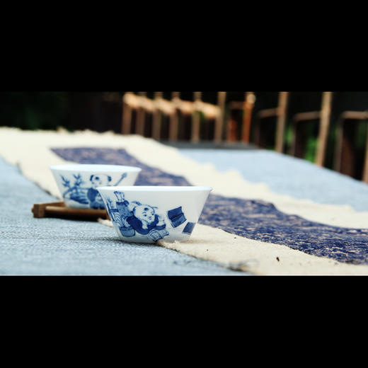 景德镇陶瓷 国瓷红叶 成化套组杯琴棋书画 商品图9