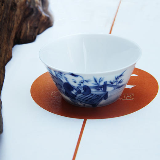 景德镇陶瓷 国瓷红叶 成化套组杯琴棋书画 商品图1