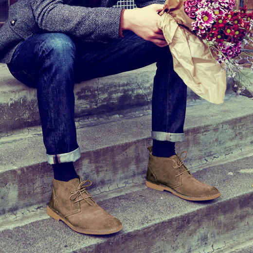 马登马丁靴男靴子男版潮流反绒鞋子男英伦沙漠靴男士休闲鞋工装靴1407024 商品图1