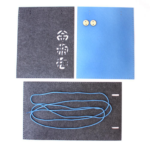 【为思礼合集】OutInside新古典跨界 致雅 DIY毛毡单肩包系列 iPad笔记本内胆包 极客潮流风 商品图3