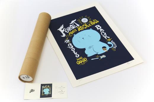 【大橘子版画】 现在不流行摇滚了，只流行摇滚风格 商品图0