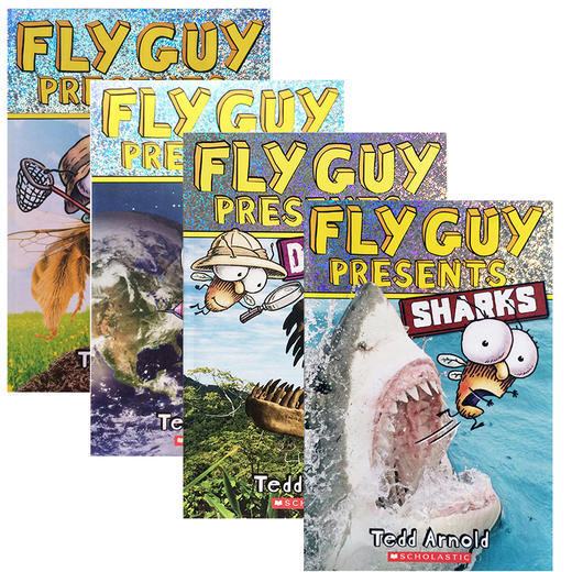 苍蝇小子科普系列逗趣搞笑Fly Guy Presents: Insects Space Dinosaurs Sharks 男孩最爱4本套 商品图0