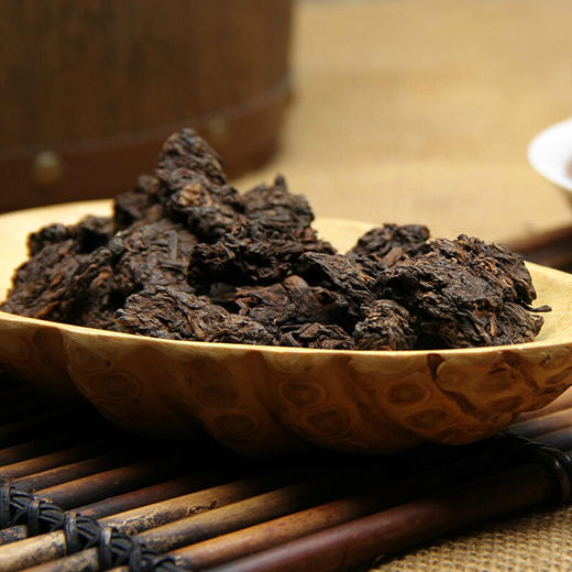 汉合茶业 2010年老茶头 十四年云南勐海普洱茶熟茶500g 商品图1