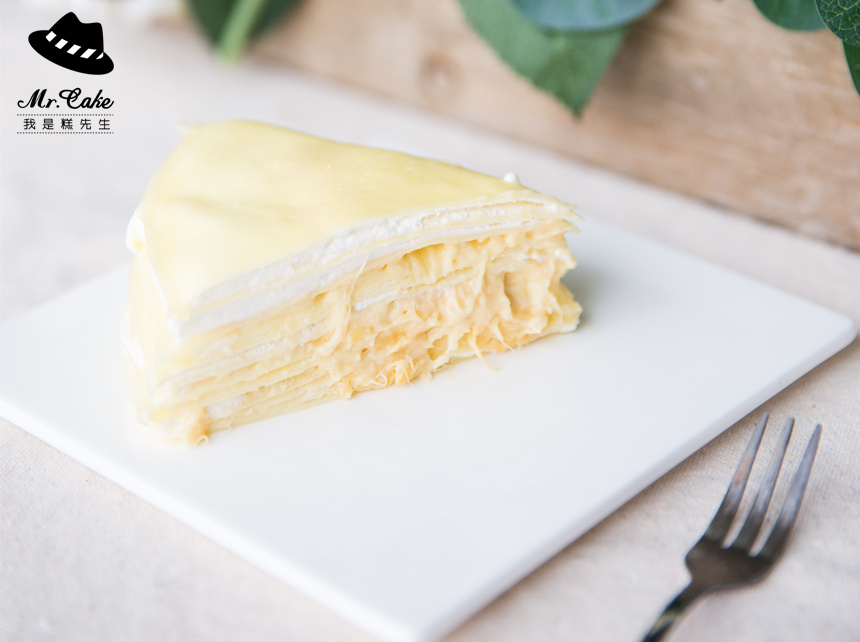 榴莲千层-一口下去嘴巴中充满了浓郁的榴莲味，这不是幸福吗？（福州）