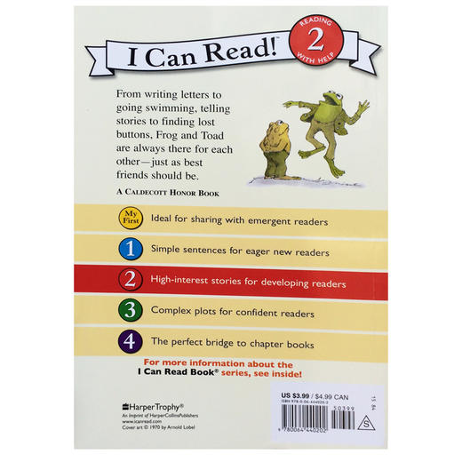 Frog and Toad Are Friends 汪培珽第三阶段 i can read level 2 商品图2