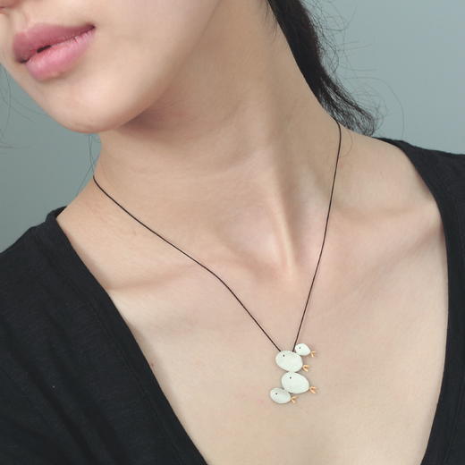 北京仓｜Kiss the Frog－小胖鱼一家4口 项链［希腊设计师］ 商品图2