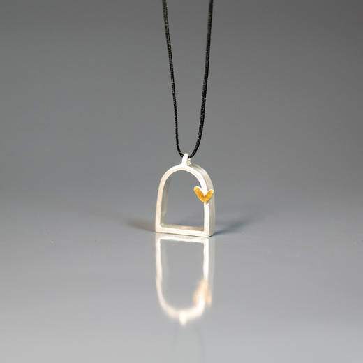 现货 Kiss the Frog－爱的小窗 项链（银色）［希腊设计师］ 商品图0