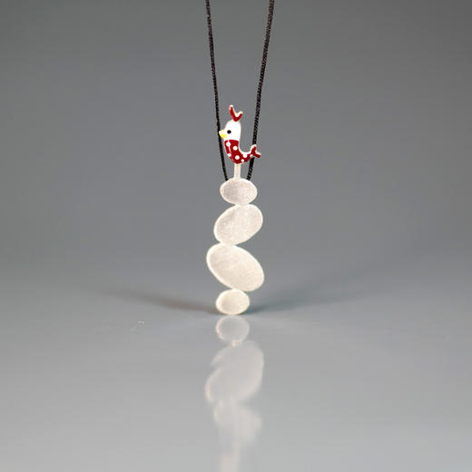 北京仓｜Kiss the Frog-爱的侍卫长瘦鸟滴滴 项链（微瑕） ［希腊设计师］ 商品图1