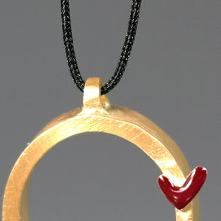 北京仓｜Kiss the Frog-Circle-爱的同心圆 项链（金色）［希腊设计师］ 商品图1