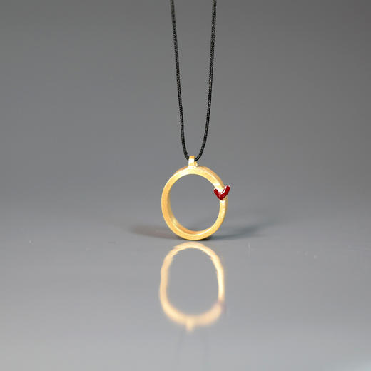 北京仓｜Kiss the Frog-Circle-爱的同心圆 项链（金色）［希腊设计师］ 商品图0