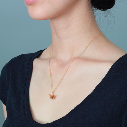 北京仓｜ORIGAMI-Boat-金色小船 项链（小号）［法国设计师］ 商品图3