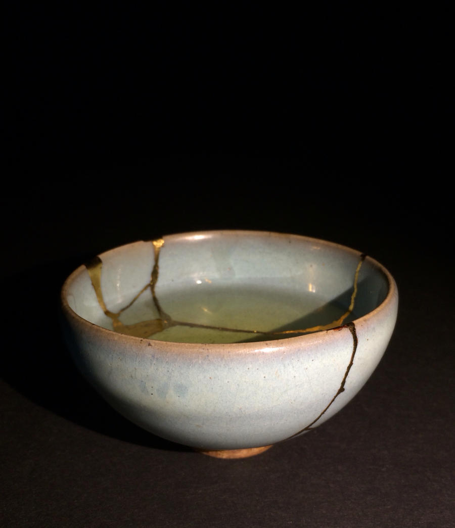 宋代钧窑茶盏(金善修复)