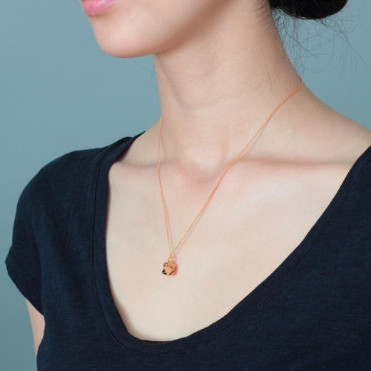 qwe｜Origami－金色折纸魔球（小号） 项链 ［法国设计师］ 商品图2