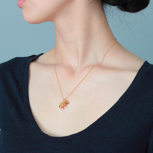北京仓｜Origami-Rabbit-折纸兔子 项链（小号）金色［法国设计师］ 商品图2