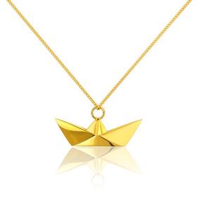 北京仓｜ORIGAMI-Boat-金色小船 项链（小号）［法国设计师］
