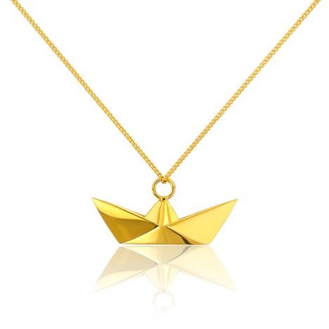 北京仓｜ORIGAMI-Boat-金色小船 项链（小号）［法国设计师］ 商品图0