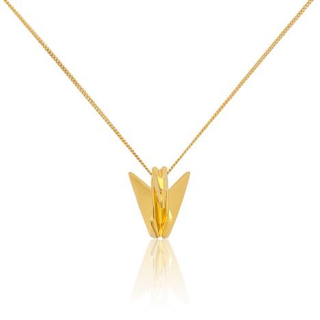 北京仓｜Origami－金色折纸天鹅（小号） 项链 ［法国设计师］ 商品图2