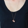 北京仓｜ORIGAMI-Rabbit-折纸兔子 项链（毛衣链 ）玫瑰金色［法国设计师］ 商品缩略图3