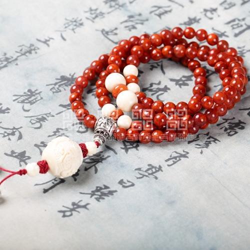 天然南红玛瑙高配珠 手链手串男女108颗佛珠 送礼佳品 商品图3